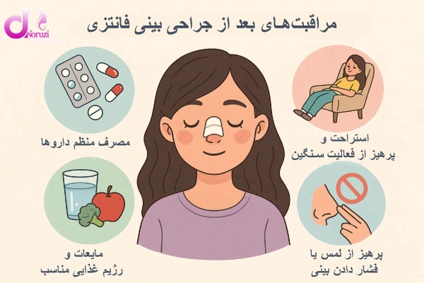 مراقبتهای بعد از جراحی بینی فانتزی