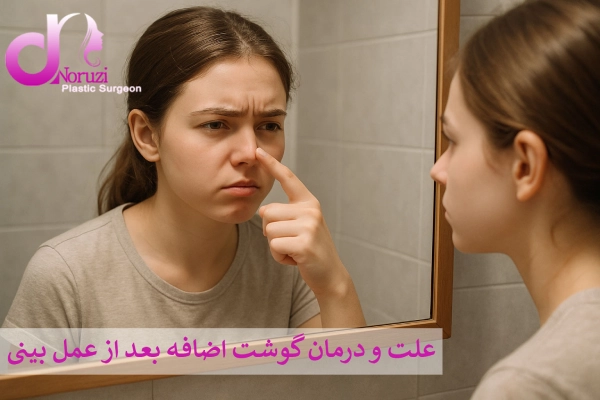 گوشت اضافه بعد از عمل بینی