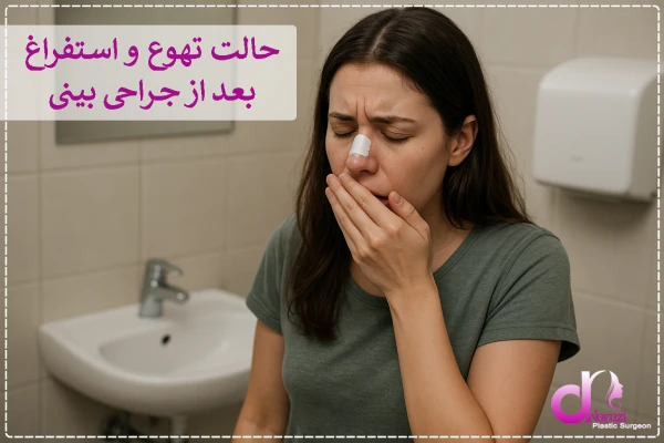 حالت تهوع و استفراغ بعد از جراحی بینی