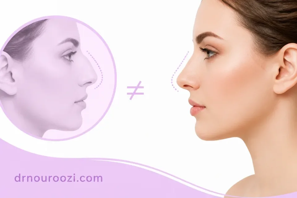 نمای توضیحی درباره آیا میتوانیم دقیقاً بینی یک بازیگر یا مدل را داشته باشیم